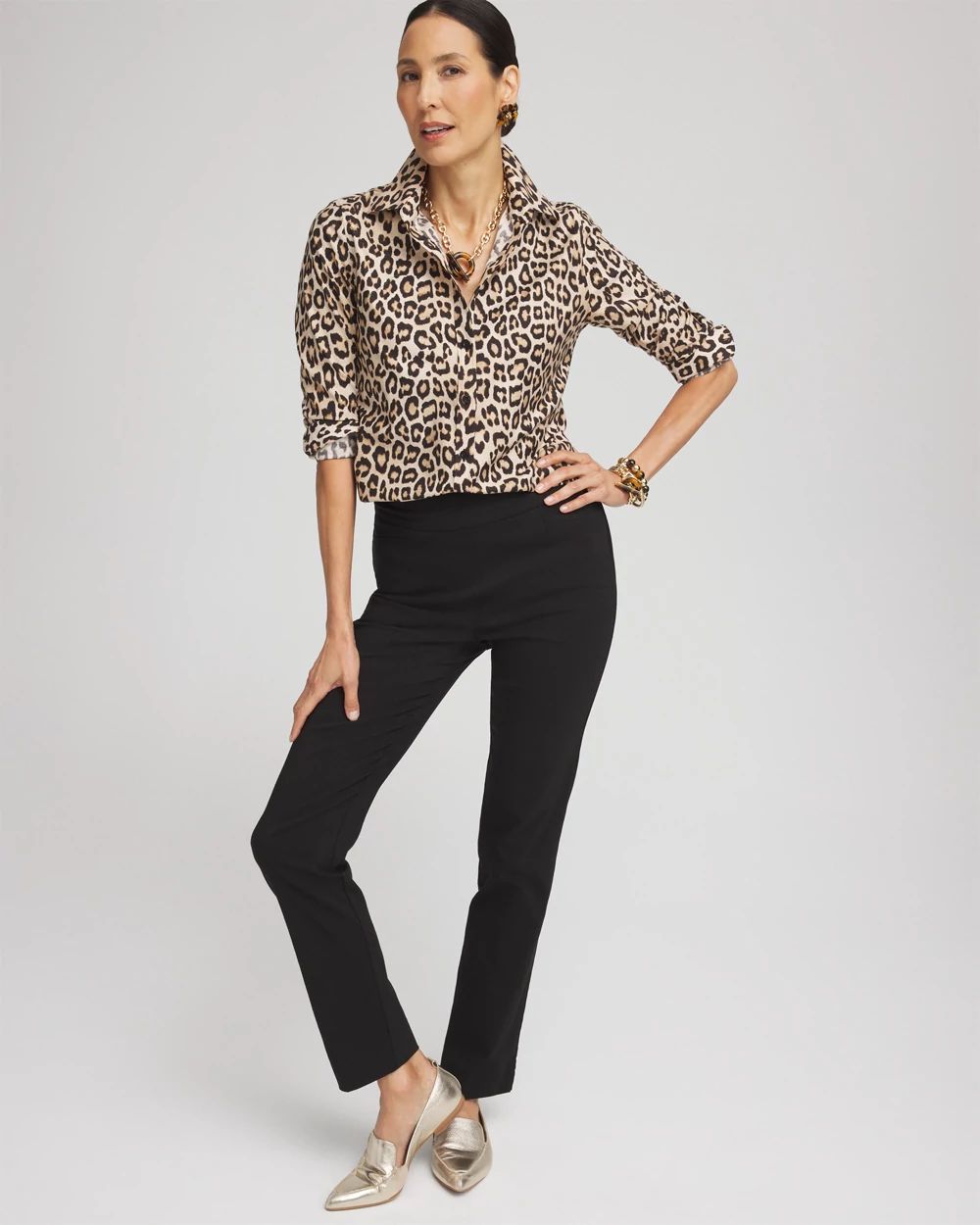 No Iron™ Leopard Print Shirt | Chico's